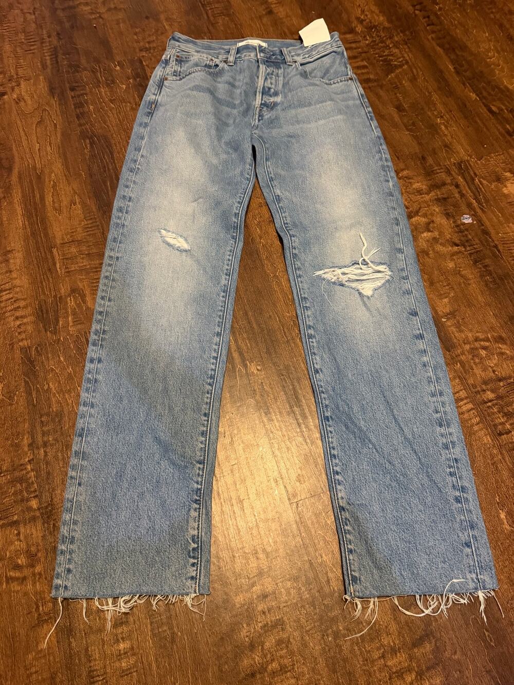 Madewell the dean easy straight jean size 23 NEW